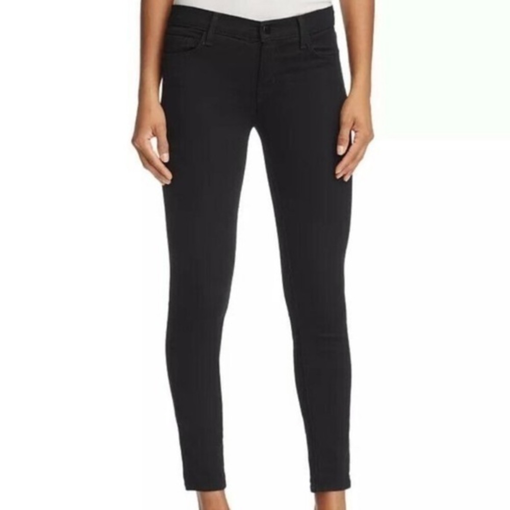 J Brand Mid-Rise Capri Photo Ready Jeans Black Size 29